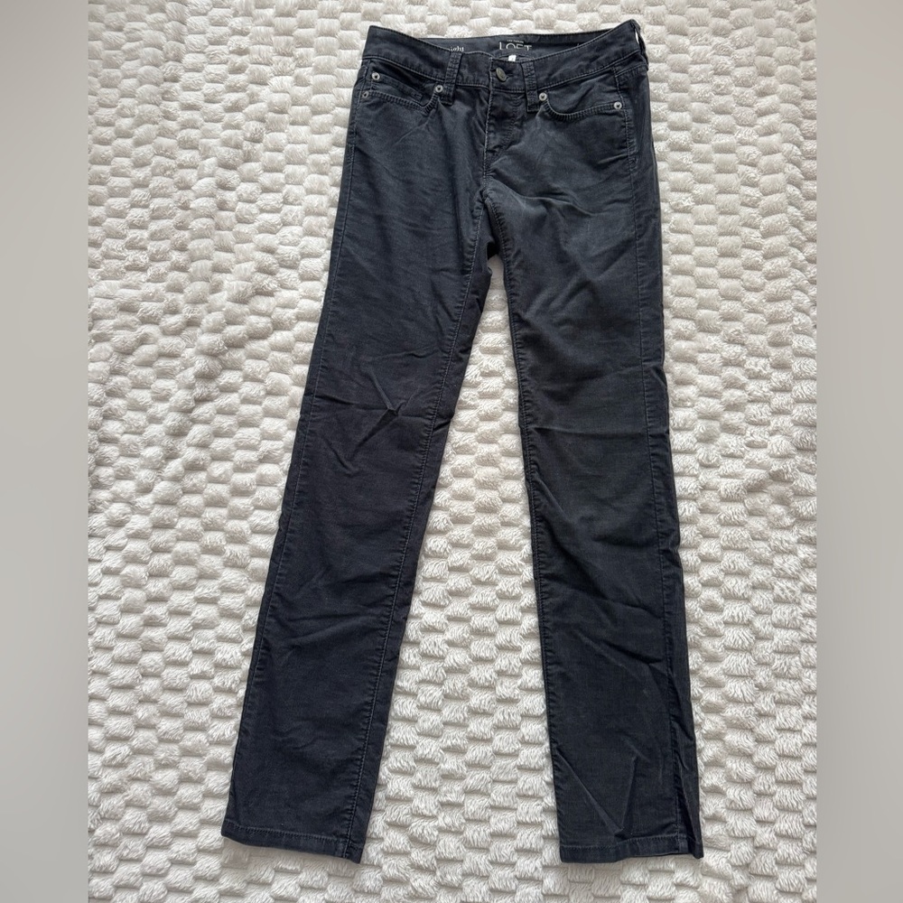 Ann Taylor Loft Modern Straight Corduroy Pants